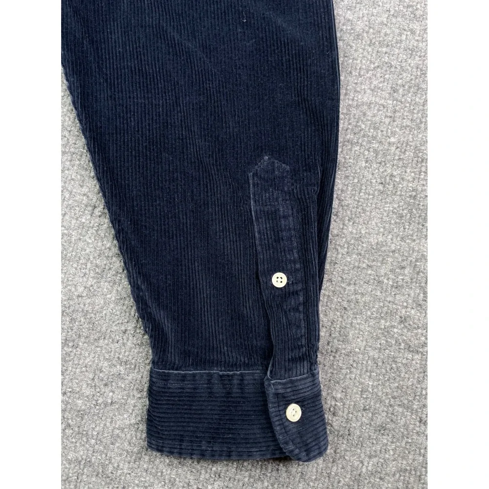 Polo Ralph Lauren Button Down Mens XXL Navy‎ Blue Corduroy The Blaire Shirt